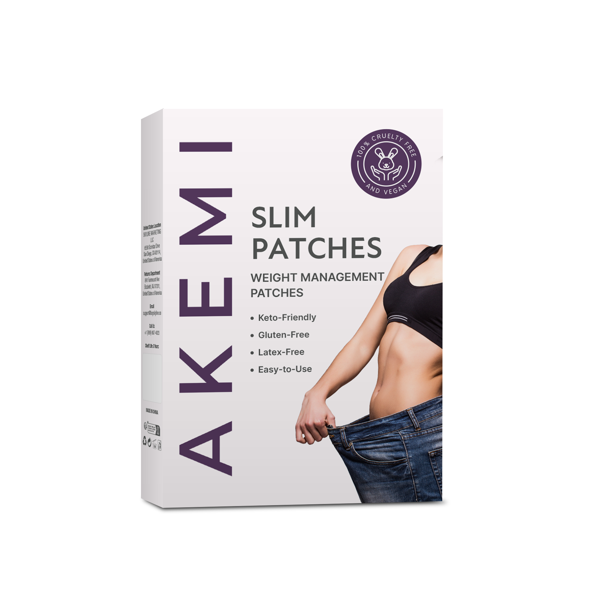 Akemi Slim Patch box